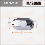 Гайка колесная Masuma MLS-010, закрытая, для Toyota / Mitsubishi, M12x1.5(R), длина 40.1мм, коническая посадка, под ключ 21мм