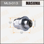 Гайка колесная Masuma MLS-013, закрытая, для Toyota / Lexus / Daihatsu / Mitsubishi, M12x1.5(R), длина 37.9мм, с прессшайбой 30мм, под ключ 21мм