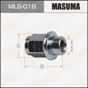Гайка колесная Masuma MLS-018, закрытая, M14x1.5(R), длина 39мм, с прессшайбой 30мм, под ключ 21мм