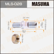 Шпилька колесная Masuma MLS-028, для грузовиков Mitsubishi Fuso, M22x1.5(R), M20x1.5(L), длина 86.7мм