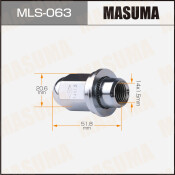 Гайка колесная Masuma MLS-063, закрытая, для внедорожников Toyota, M14x1.5(R), длина 51.8мм, с прессшайбой 30мм, под ключ 21мм