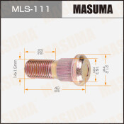 Шпилька колесная Masuma MLS-111, для грузовиков Isuzu, M14x1.5(R), длина 46мм