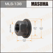 Гайка колесная Masuma MLS-138, открытая, для грузовиков Toyota, M20x1.5(L), длина 23.6мм, с прессшайбой 45мм, под ключ 30мм, 1 шт