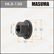 Гайка колесная Masuma MLS-139, открытая, для грузовиков Toyota, M20x1.5(R), длина 23.4мм, с прессшайбой 45мм, под ключ 30мм, 1 шт