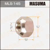 Гайка колесная Masuma MLS-145, открытая, для грузовиков Toyota, M16x1.5(R), длина 22.2мм, коническая посадка, под ключ 32мм, 1 шт