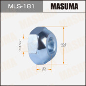 Гайка колесная Masuma MLS-181, открытая, для грузовиков Isuzu, M18x1.5(R), длина 23мм, сфера, под ключ 41мм, 1 шт