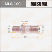 Шпилька колесная Masuma MLS-191, для Isuzu, M22x1.5(R), M20x1.5(L), длина 84.5мм