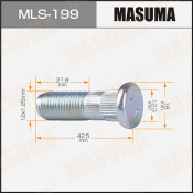 Шпилька колесная Masuma MLS-199, для Suzuki, M12x1.25(R), длина 43мм