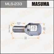 Болт колесный Masuma MLS-233, для Renault, M12x1.5(R), длина 53мм, коническая посадка, под ключ 19мм