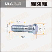 Шпилька колесная Masuma, для Subaru, M12x1.25(R), длина 46.6мм, арт. MLS-249