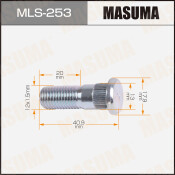Шпилька MASUMA 12x1.5мм, L=40,9мм / Ford