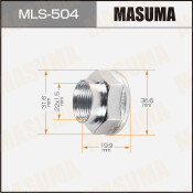 Гайка ШРУСа Masuma, M22x1.5(R), длина 19.9мм, под ключ 32мм, арт. MLS-504