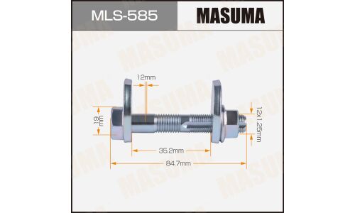 Комплект болта регулировочного (эксцентрика) Masuma MLS-585, для Toyota (OEM 90179-12127, 48190-32010, 48198-32040) (+гайка, шайба)