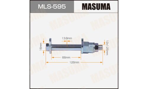 Комплект болта регулировочного (эксцентрика) Masuma MLS-595, для Honda (OEM 52387-SFE-000, 52388-S7A-013, 90395-S5A-003) (+гайка, шайба)