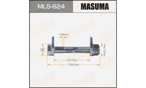 Комплект болта регулировочного (эксцентрика) Masuma MLS-624, для Toyota (OEM 48198-48010, 48409-48030, 90179-14069) (+гайка, шайба)