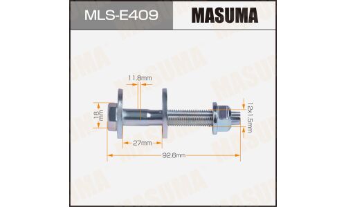 Комплект болта регулировочного (эксцентрика) Masuma MLS-E409, для Audi/Skoda/Volkswagen (OEM WHT000227, WHT000323, WHT007415, 1K0501387C, N10106402) (+гайка, шайба)