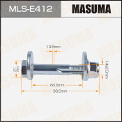 Комплект болта регулировочного (эксцентрика) Masuma MLS-E412, для Land Rover (OEM FY114056, LR001125, LR001126) (+гайка, шайба)