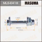 Комплект болта регулировочного (эксцентрика) Masuma MLS-E418, для Mercedes-Benz (OEM A1633500606) (+гайка, шайба)