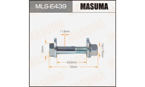 Комплект болта регулировочного (эксцентрика) Masuma MLS-E439, для Volvo (OEM 986931) (+гайка, шайба)