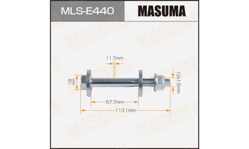 Болт эксцентрик MASUMA комплект. Porsche