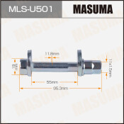 Комплект болта регулировочного (эксцентрика) Masuma MLS-U501, для Jeep (OEM 06508486AA, 6508487AA, 6508488AA) (+гайка, шайба)