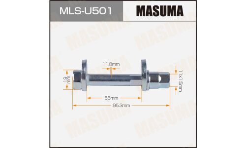 Комплект болта регулировочного (эксцентрика) Masuma MLS-U501, для Jeep (OEM 06508486AA, 6508487AA, 6508488AA) (+гайка, шайба)