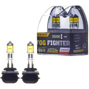 Лампа галогенная Avantech Fog Fighter H27W/2 (PGJ13, T9), 12В, 27Вт (соответствует 50Вт), 3000К, комплект 2 шт, арт. AB3028