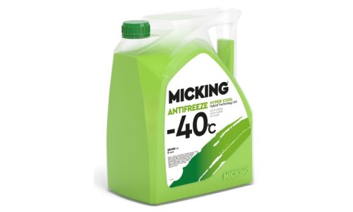 Антифриз Micking Hyper Cool, H-OAT, G11, зелёный,-40°C, 5л, арт. MA1001