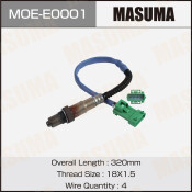 Датчик кислородный MASUMA, PEUGEOT 308, CITROEN C4 / TU5JP4,  XU7JP4
