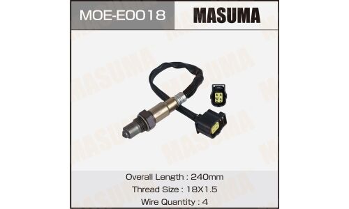 Датчик кислородный MASUMA, MERCEDES-BENZ B-CLASS (W245), CLS (C219) / M266.960, M272.943, M273.966