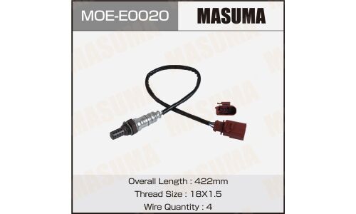 Датчик кислородный MASUMA, VOLKSWAGEN GOLF, JETTA, AUDI S6 / CBUA, CCCA, BSM