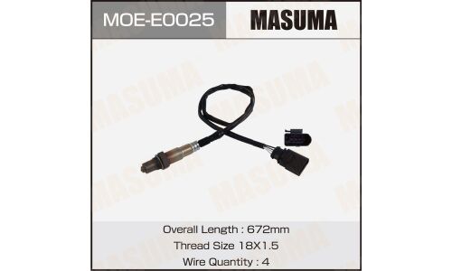 Датчик кислородный MASUMA, VOLKSWAGEN GOLF, TOURAN / BGU, BSE, BSF