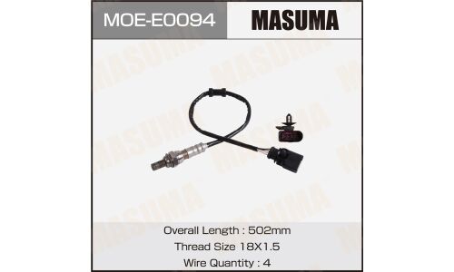 Датчик кислородный MASUMA, SKODA FABIA
