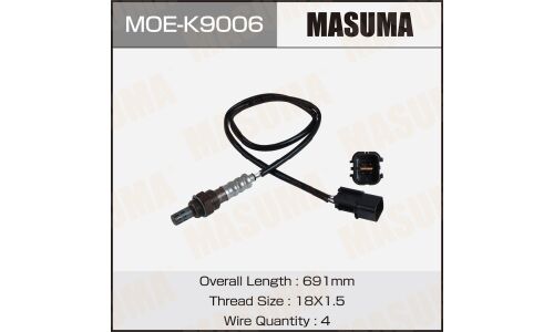 Датчик кислородный MASUMA, HYUNDAI SONATA NF, KIA MAGENTIS II / THETA, BETA2 (перед катализатором)