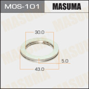 Кольцо уплотнительное выхлопной трубы Masuma, 30x43мм, арт. MOS-101