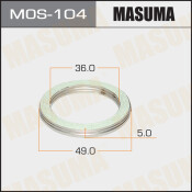 Кольцо уплотнительное выхлопной трубы Masuma, 36x49мм, арт. MoS-104