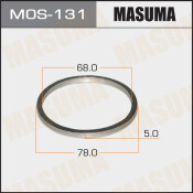 Кольцо уплотнительное выхлопной трубы Masuma, 68x78мм, арт. MOS-131