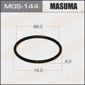 Кольцо уплотнительное выхлопной трубы Masuma, 66.5x74мм, металлическое, арт. MOS-144