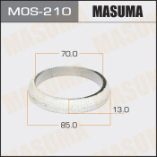 Кольцо уплотнительное выхлопной трубы Masuma, 70x85x13мм, арт. MoS-210