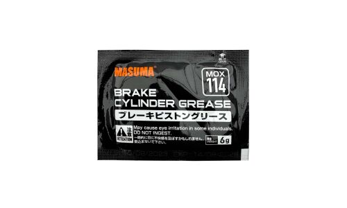 Смазка пластичная Masuma Brake Cylinder Grease для направляющих суппортов, термостойкая, пакет 6г, арт. MOX-114