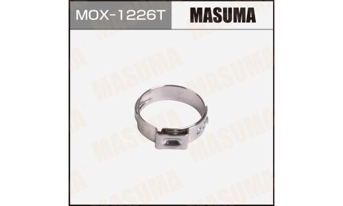 Хомут ушковый обжимной MASUMA, 19.4-22.6mm / H-7mm (уп2)