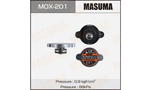 Крышка радиатора Masuma (NGK-P539, TAMA-RC10, FUT.-R124, V0113-0S09, V9113-RS09) 0.9 kg/cm