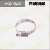 Хомут червячный Masuma Ø25-40мм, ширина 9мм, нержавеющая сталь W2, арт. MOX-505, комплект 10 шт