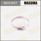 Хомут червячный Masuma Ø32-50мм, ширина 9мм, нержавеющая сталь W2, арт. MOX-507, комплект 10 шт