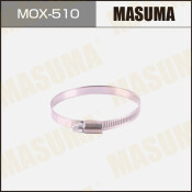 Хомут червячный Masuma Ø60-80мм, ширина 9мм, нержавеющая сталь W2, арт. MOX-510, комплект 10 шт