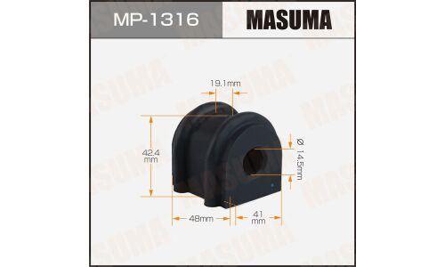 Втулка стабилизатора MASUMA /rear/ SPORTAGE / KM [уп.2]
