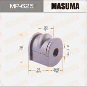 Втулка стабилизатора Masuma, для Nissan Avenir, арт. MP-625