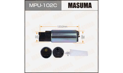 Насос топливный (бензонасос) Masuma, с графитовым коллектором, арт. MPU-102C