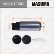 Насос топливный (бензонасос) Masuma, с графитовым коллектором, для Toyota Land Cruiser, Mitsubishi Pajero, арт. MPU-105C