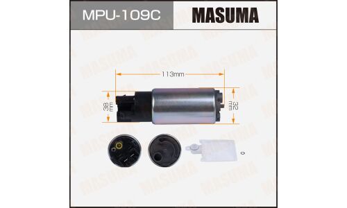 Насос топливный (бензонасос) Masuma, с графитовым коллектором, арт. MPU-109C